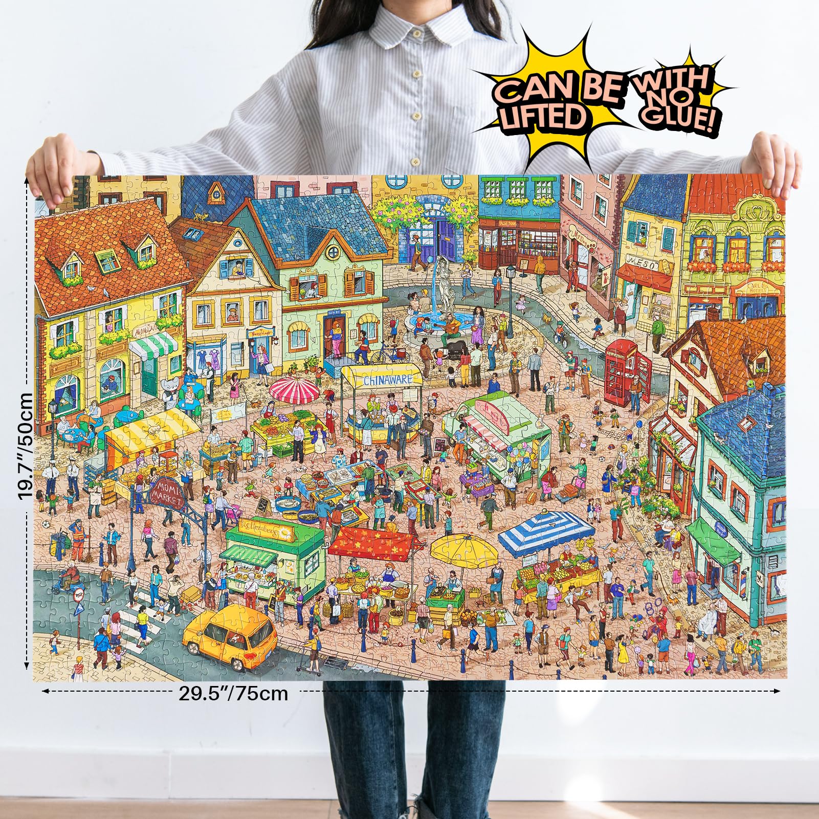 MOMIBOOK 1000 Piece Puzzle for Adults Jigsaw Puzzles, Painting Image, Hard