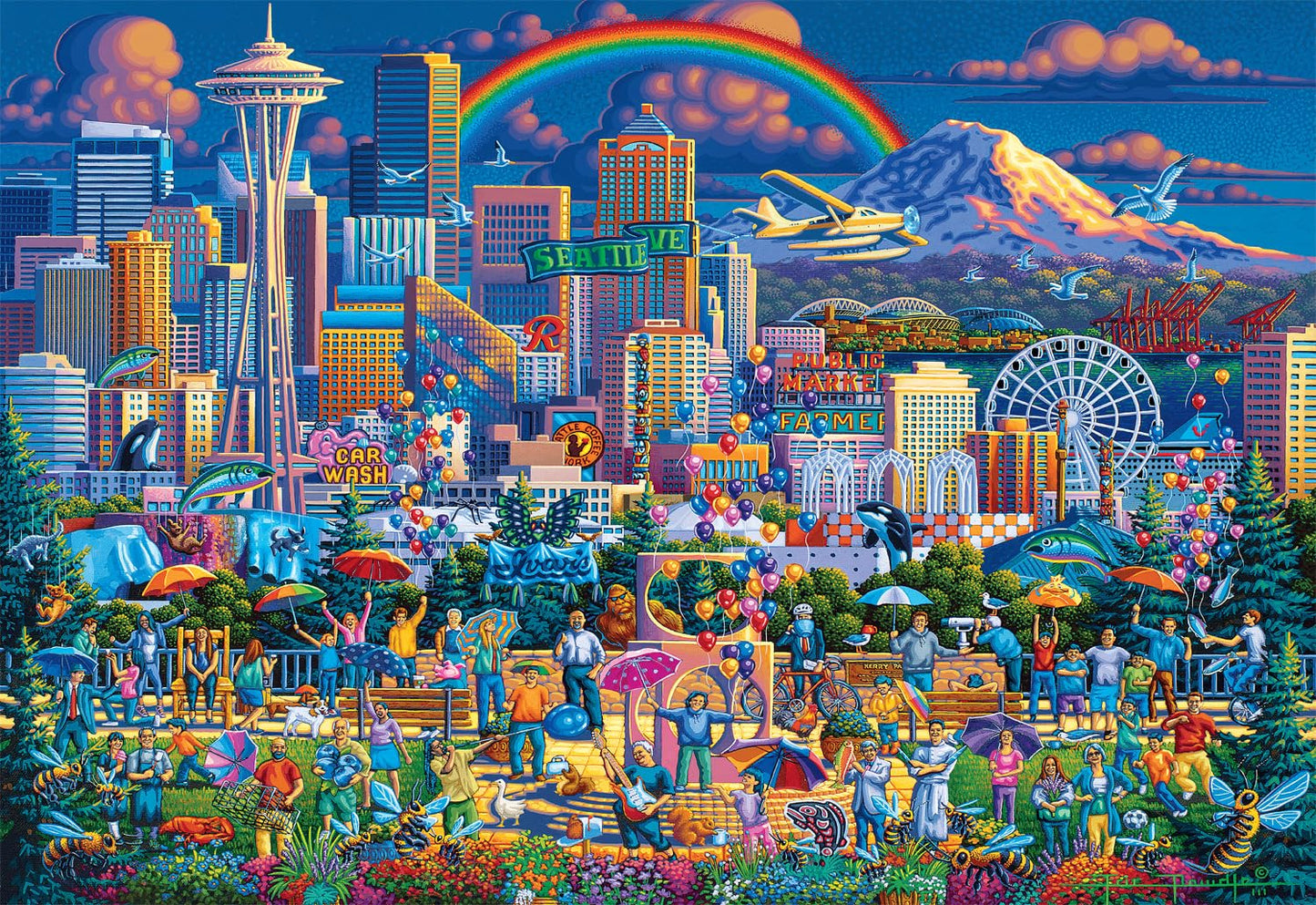 Buffalo Games - Eric Dowdle I Love Seattle - 2000 Piece Puzzle for Adults