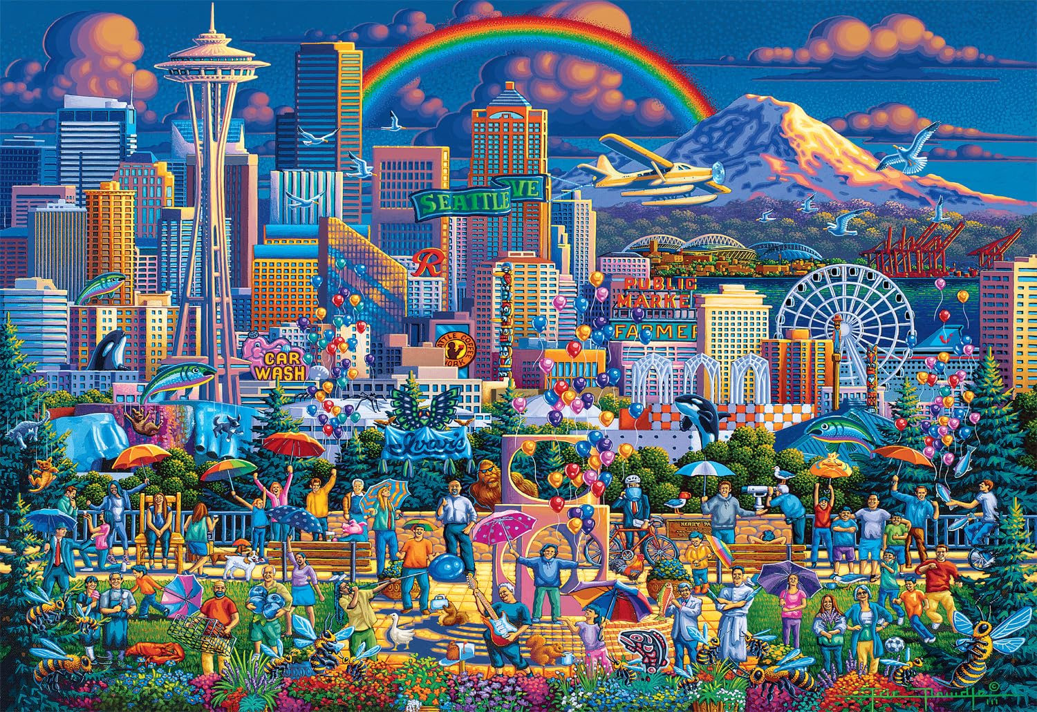 Buffalo Games - Eric Dowdle I Love Seattle - 2000 Piece Puzzle for Adults
