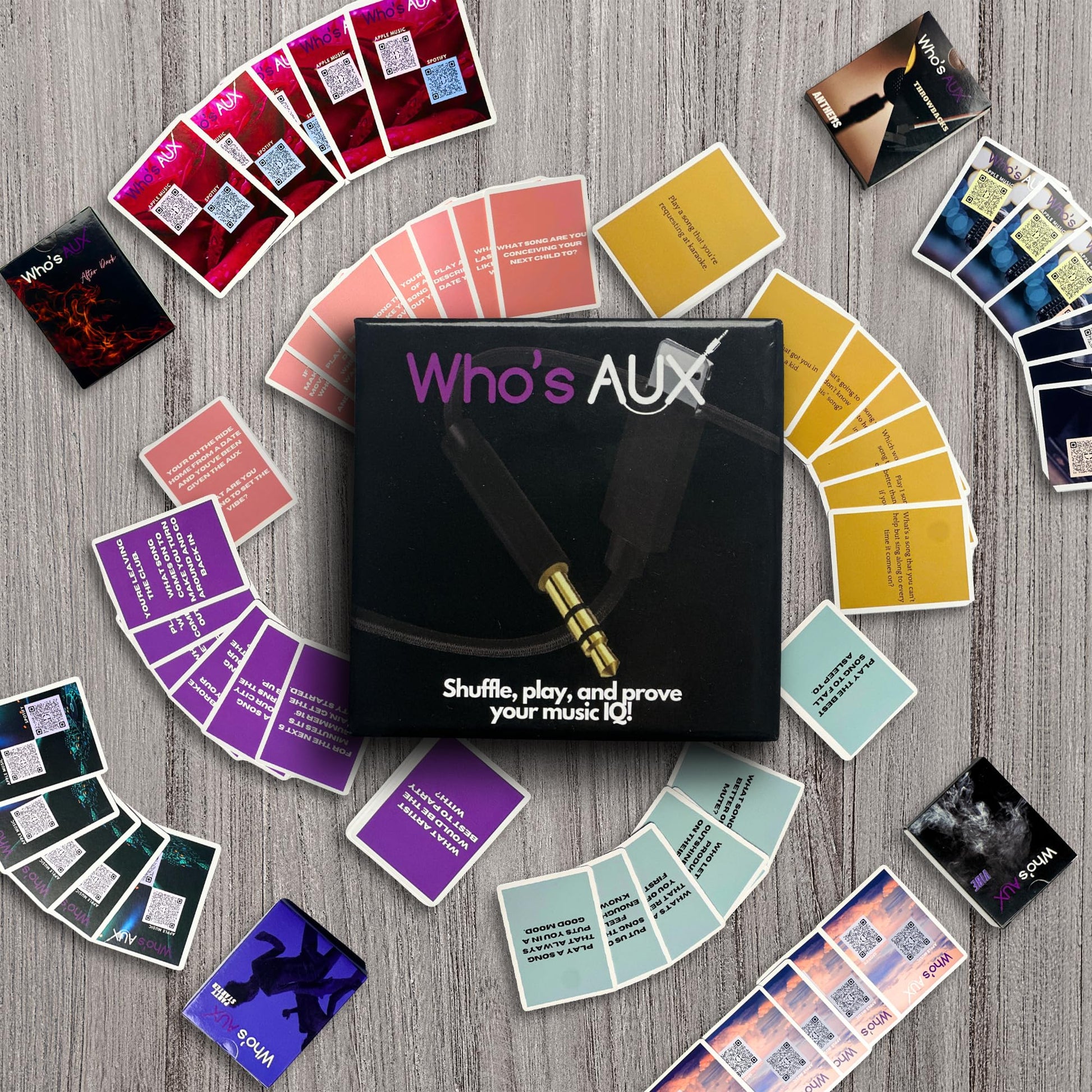 Who's AUX Vol.1 - Music Discovery Card Game - Music Games & Music Gifts - Adult Games for Game Night - A Great Gift for Music Lovers