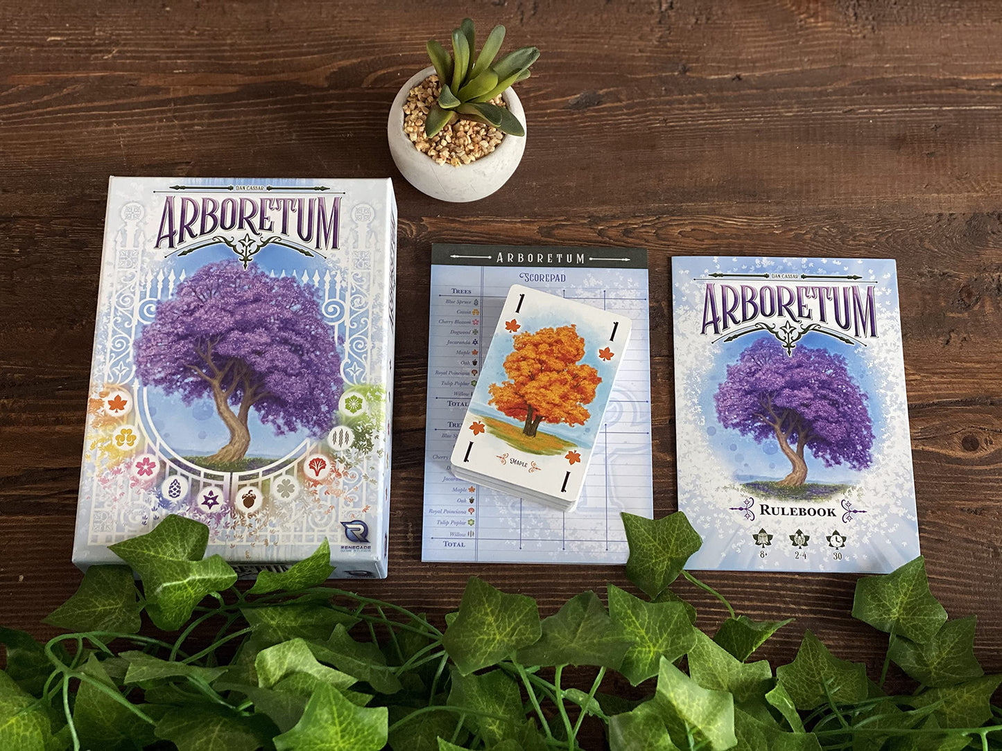 Renegade Game Studios Arboretum Card Game: Strategy Game for 2-4 Players, Ages 8 & Up, 30 Minute Garden Board Game