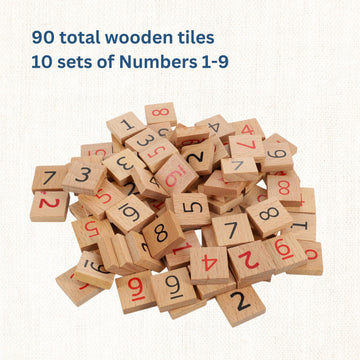 WE Games Replacement Wooden Sudoku Number Tiles - Extra Set of Pieces