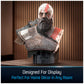 4D Build God of War Kratos 3D Puzzle Bust Model Kit with Stand, Room Décor