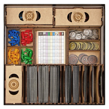 TowerRex Organizer for 7 Wonders 1st Ed and Cities, Armada, Leaders Expansions, Storage Insert for Board Game, Accessories Upgrade