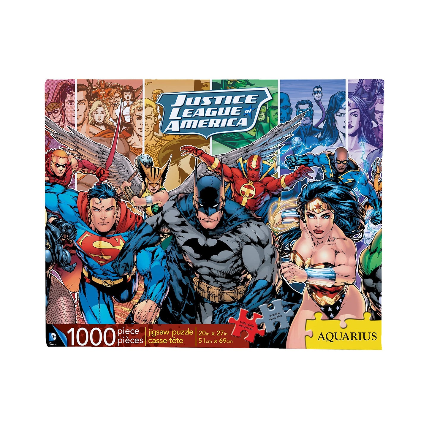 AQUARIUS DC Comics Puzzle Justice League (1000 Piece Jigsaw Puzzle) - Officially Licensed DC Comics Merchandise & Collectibles - Glare Free