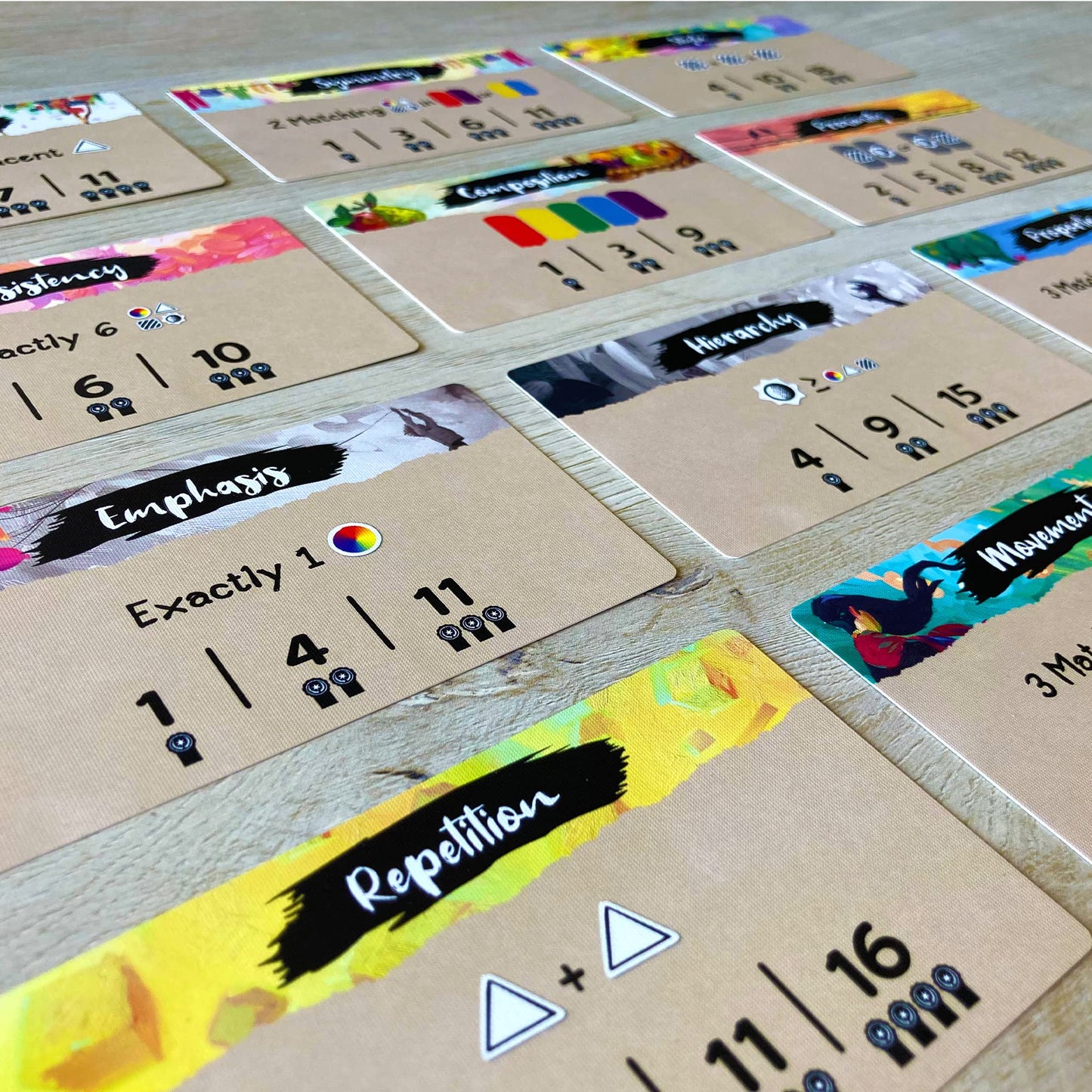 Canvas - Strategic, Artistic, Card Crafting Game, Solo or up to 5 Players, Age 14+, Award-Winning Board Game with Transparent Cards, Premium