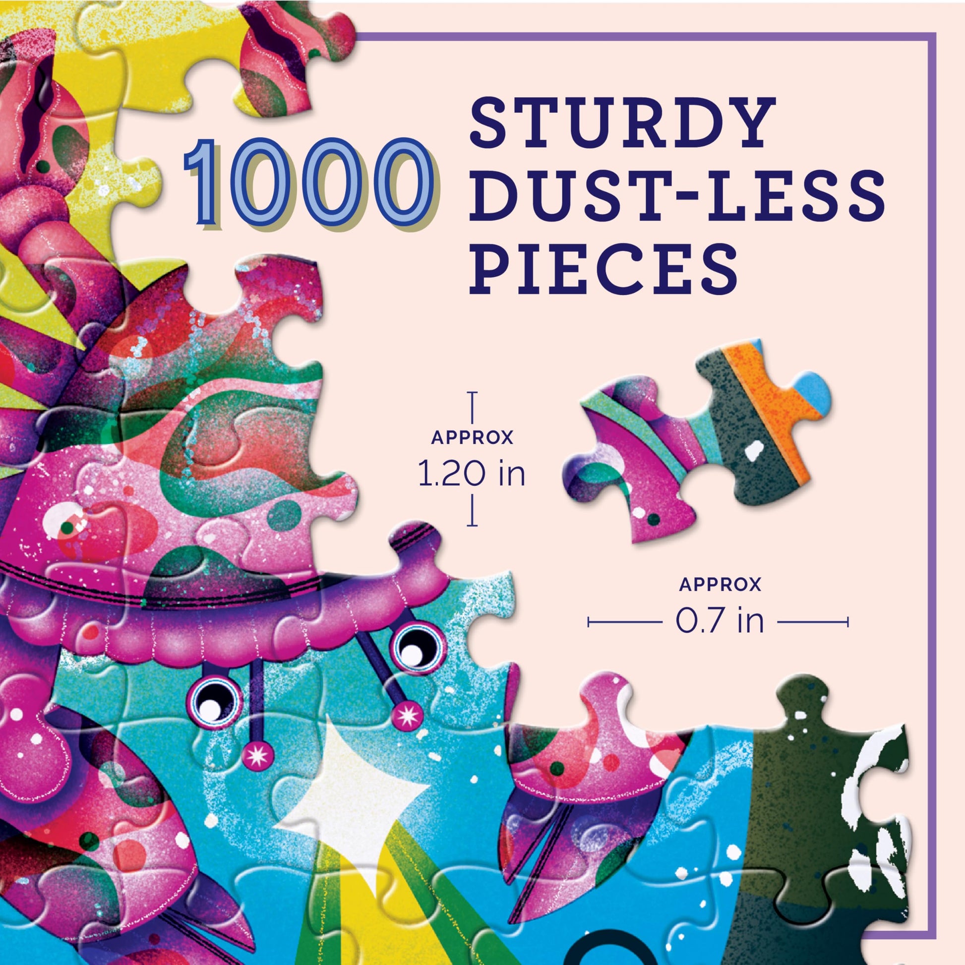 eeBoo Horoscopes 1000 Piece Square Jigsaw Puzzle, 23" x 23"