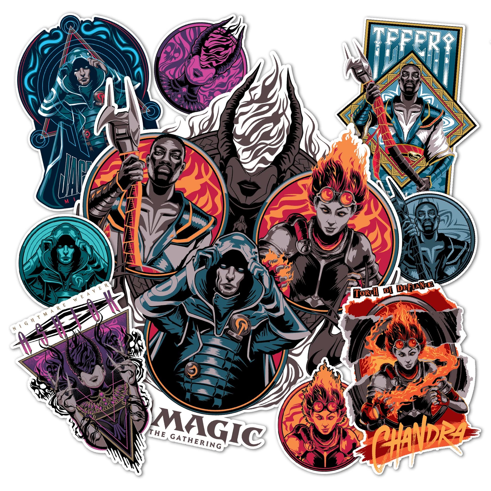 Desert Cactus Magic: The Gathering Sticker Vinyl Decal Laptop Water Bottle Car Scrapbook Decorations Birthday Favor Party Supplies (2-4)