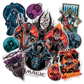 Desert Cactus Magic: The Gathering Sticker Vinyl Decal Laptop Water Bottle Car Scrapbook Decorations Birthday Favor Party Supplies (2-4)