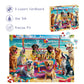 Puzzles for Adults 1000 Pieces, Dog Jigsaw Puzzles 1000 Pieces - Doggo Beach Bash, Party Decor Impossible Puzzle, Finished Size 27.56 * 19.69",