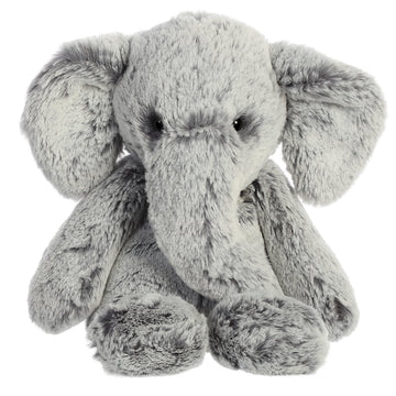 Aurora® Snuggly Sweet & Softer™ Elephant Stuffed Animal - Comforting Companion - Imaginative Play - Gray 9 Inches