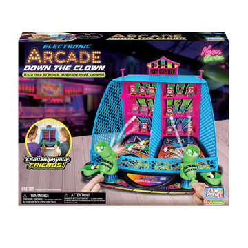 Kidoozie - Electronic Arcade Down The Clown - Electronic Tabletop Arcade Game for Kids, Lights and Sounds Family Skill Toy, Ages 4+
