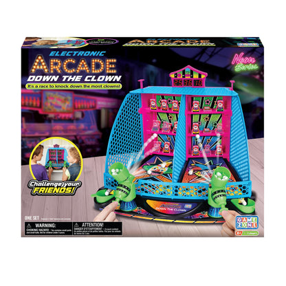 Kidoozie - Electronic Arcade Down The Clown - Electronic Tabletop Arcade Game for Kids, Lights and Sounds Family Skill Toy, Ages 4+