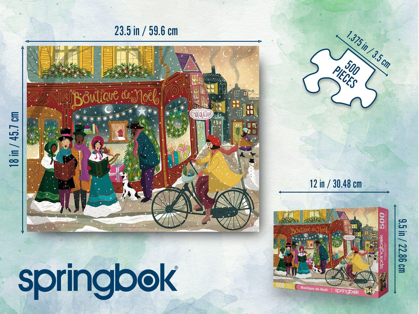 Springbok Boutique de Noel 500 Piece Jigsaw Puzzle for Adults