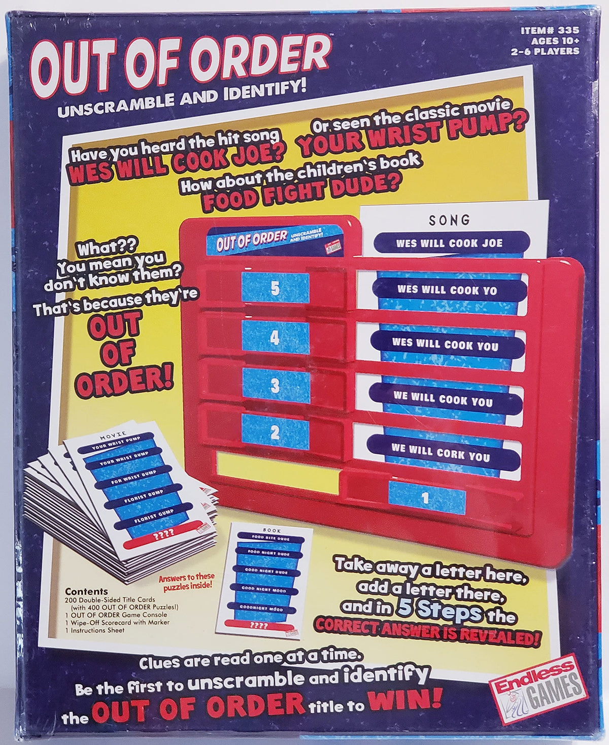 Classic Board Game: Out of Order