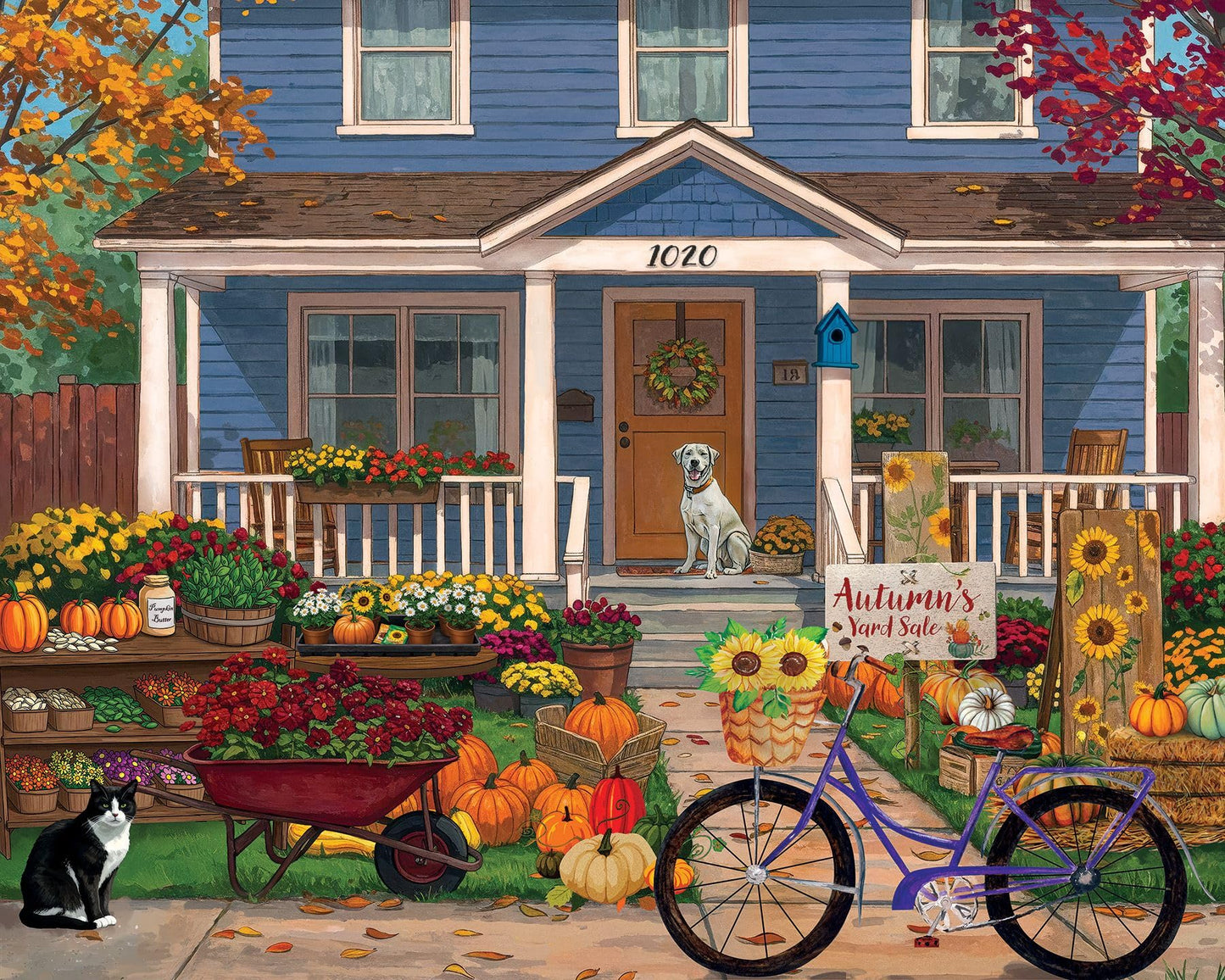 Springbok Autumn's Yard Sale 1000 Piece Jigsaw Puzzle for Adults