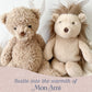 MON AMI Marshmallow Bear 12-Inch Stuffed Animal, Soft Teddy Bear Plush