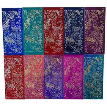 Dazzles Stickers Collection | 560 Mermaids-Themed Embossed Stickers in a Variety of Finishes & Colors for Scrapbooking, Card Making, Crafting
