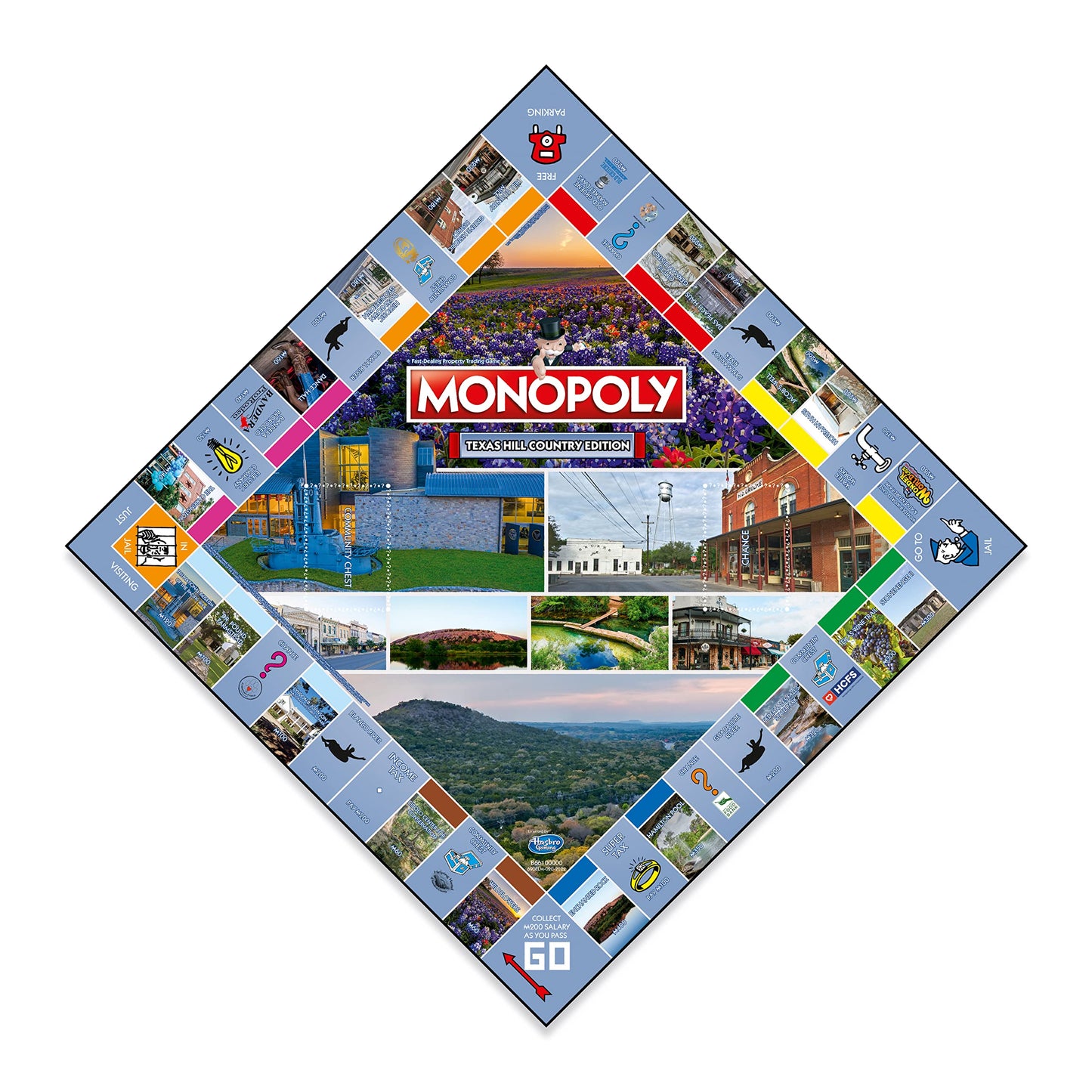 Monopoly Board Game Texas Hill Country Edition: 2-6 Players Family Board Games for Kids and Adults, Board Games for Kids 8 and up, for Kids