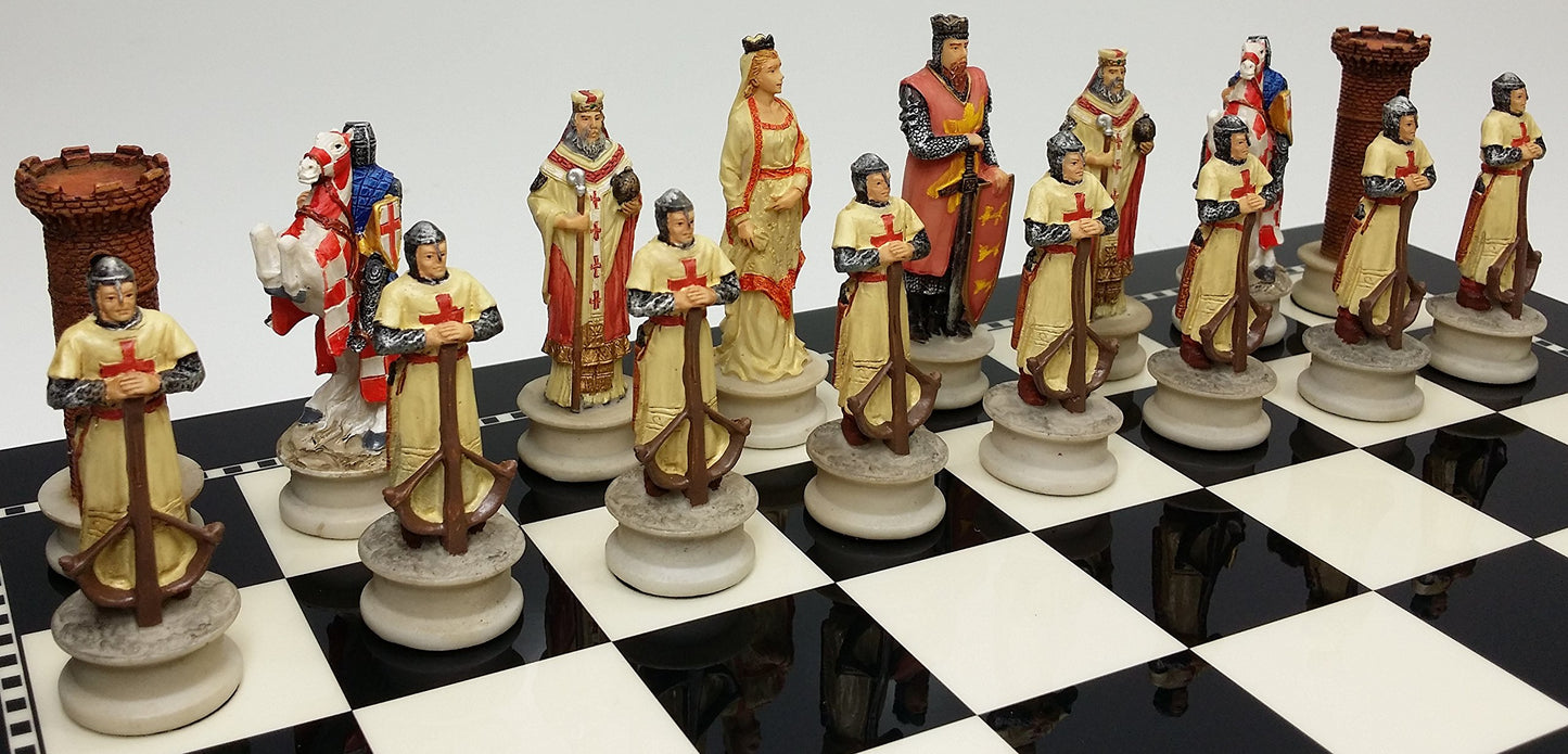 Medieval Times Crusades Chess Men Set Arabians vs Christians Crusade - NO Board