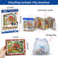 TOSY Picture Cube Fruity Wonderland: 6-in-1 Magnetic Picture Puzzle, 80 Blocks, 480 Puzzle Faces, 0.6in, B062, Seamless UV Art, Display-Ready Frame