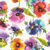 Boston International Party Napkins Disposable 3-Ply Paper Lunch Napkin Pack, 6.5" x 6.5", Talking Flowers, 20-Count