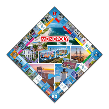 Monopoly Board Game Cape Cod Edition: 2-6 Players Family Board Games for Kids and Adults, Board Games for Kids 8 and up, for Kids and Adults, Ideal