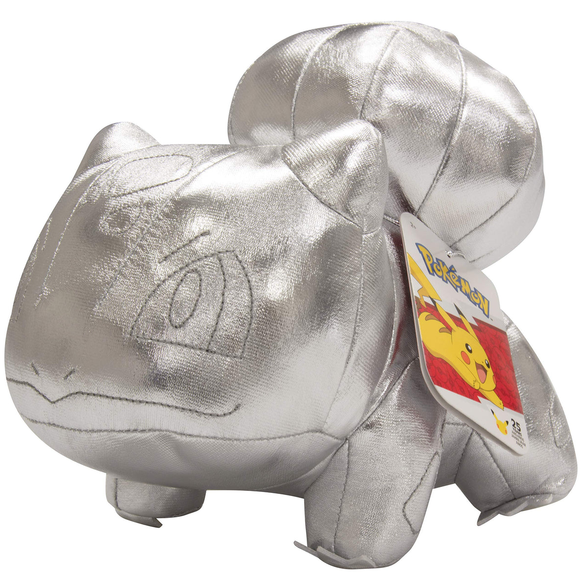 Pokemon 8" Silver Bulbasaur 25th Anniversary Plush - Limited Edition - Officially Licensed - Authentic Stuffed Animal Toy Figure - Easter Basket
