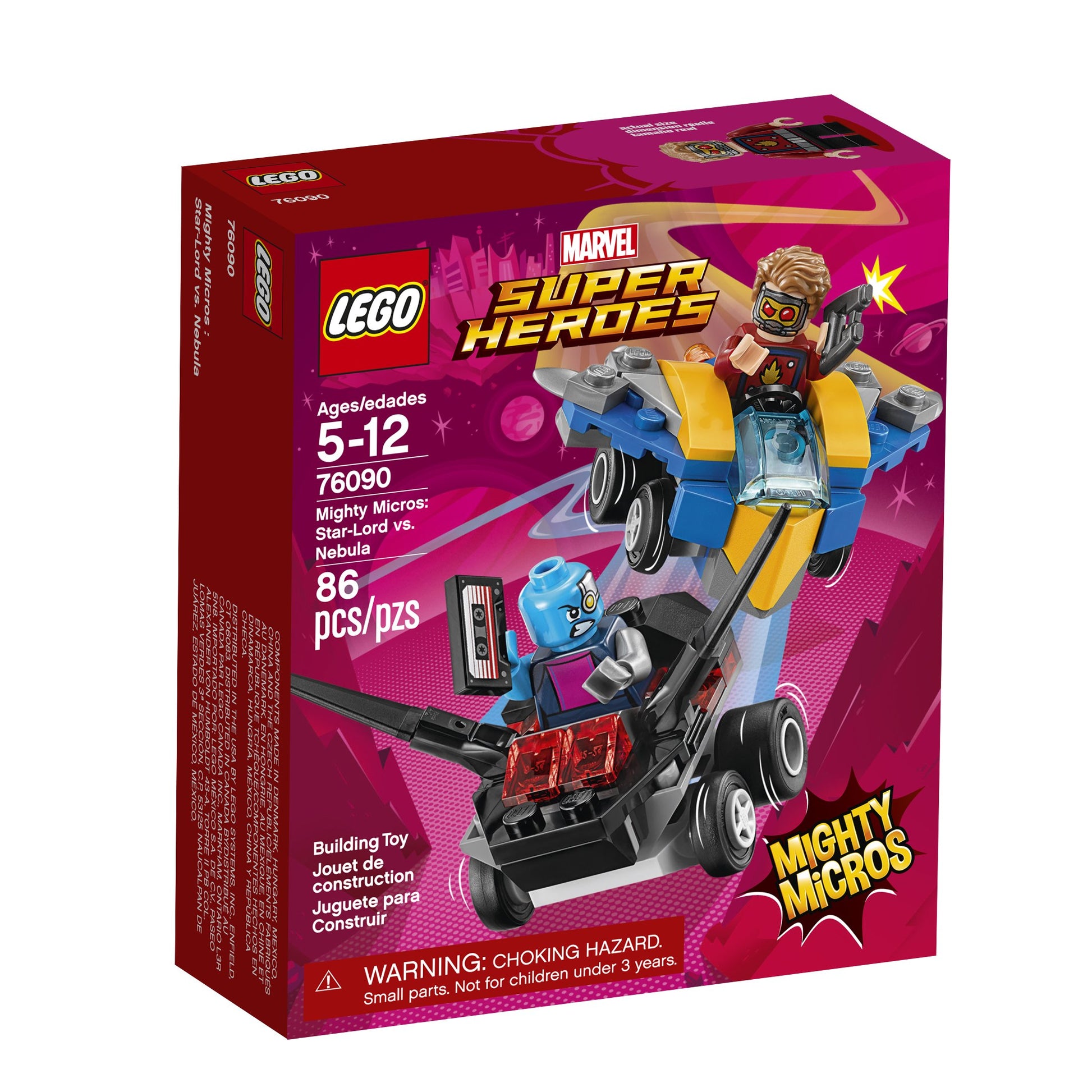 LEGO Marvel Super Heroes Mighty Micros: Star-Lord vs. Nebula 76090 Building Kit (86 Piece)