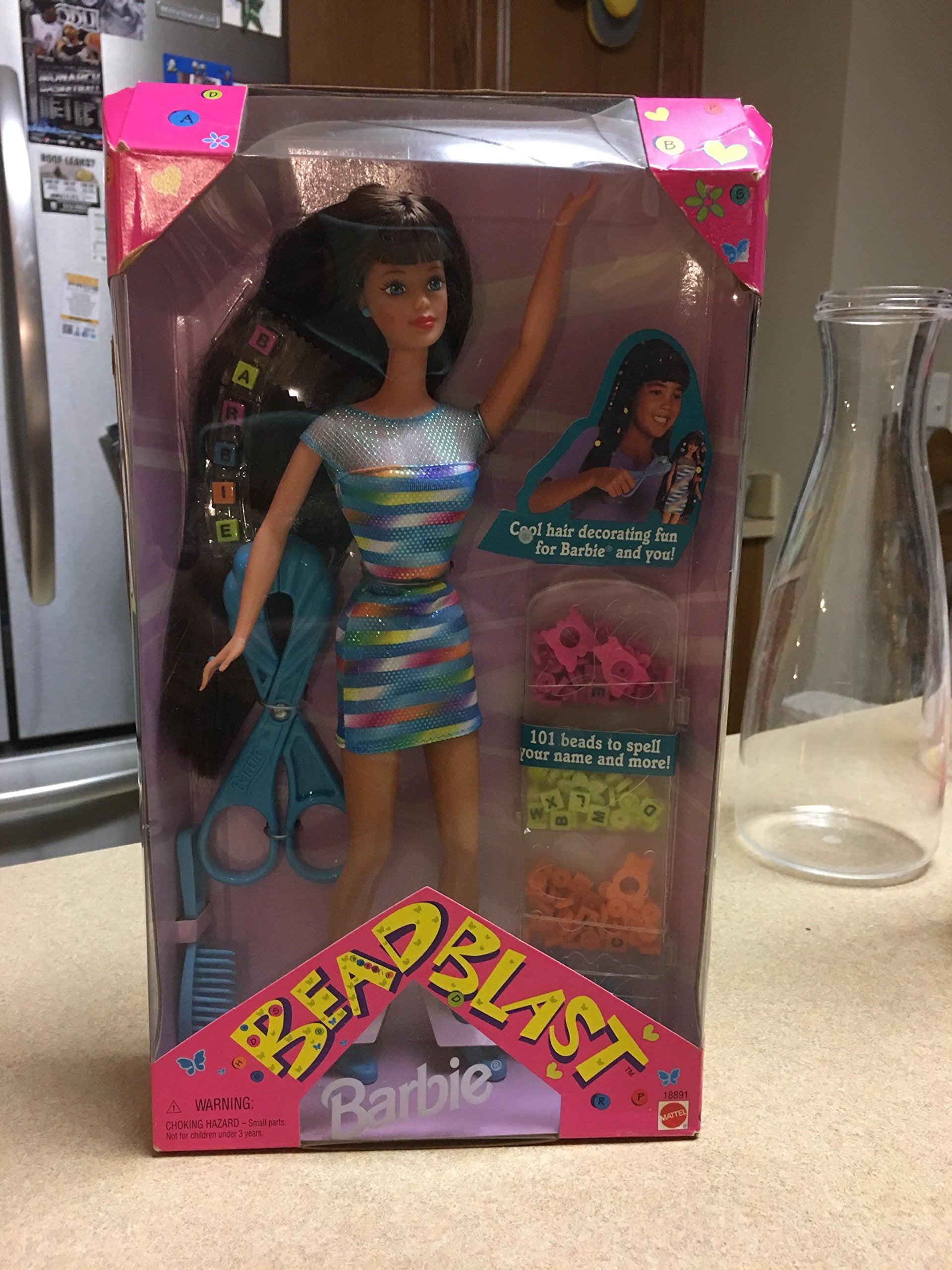 Barbie Brunette Bead Blast
