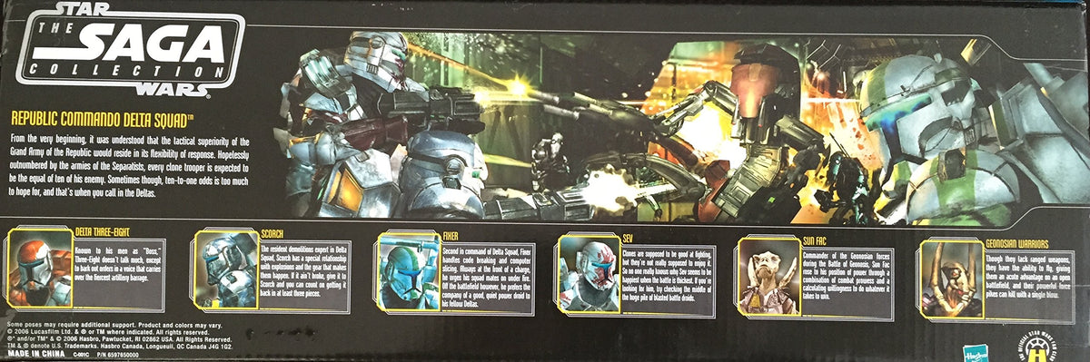 Entertainment Earth Star Wars Republic Commando Delta Squad Internet Exclusive Action Figures Box Set