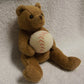 Ty Beanie Baby Shortstop Bear Baseball Sports Teddy w Ball