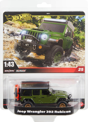 Hot Wheels Premium 1:43rd Scale Vehicle, Officially Licensed Replicas for Adult Collectors, Real Riders Tires, Metal/Metal Body & Chassis