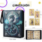 9-Pocket 3-Ring Trading Card Binder - Includes 50 Double-Sided Sleeves, Holds 900 Cards, Zippered Cute Card Holder for Boys & Girls Collectors