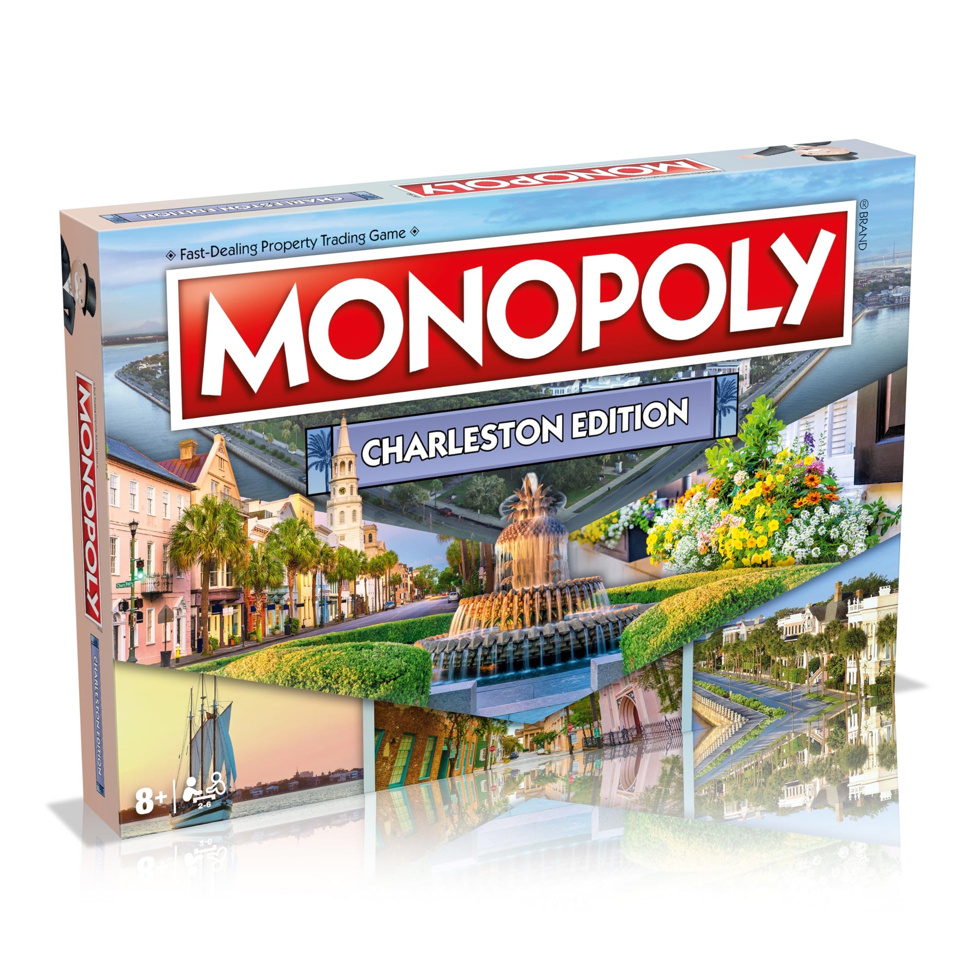 Monopoly Board Game Charleston Edition: 2-6 Players Family Board Games for Kids and Adults, Board Games for Kids 8 and up, for Kids and Adults, Ideal