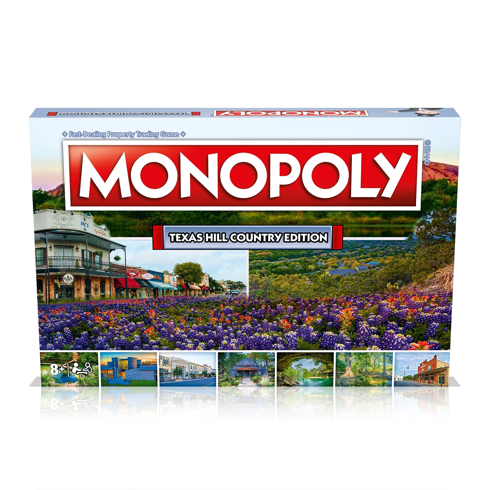 Monopoly Board Game Texas Hill Country Edition: 2-6 Players Family Board Games for Kids and Adults, Board Games for Kids 8 and up, for Kids