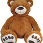 Anico 59" Tall (5 Foot) Giant Plush Bear, Stuffed Animal, Medium Brown Teddy Bear with Smiling Face. Premium Stuffed Toy Teddy Bear, Perfect