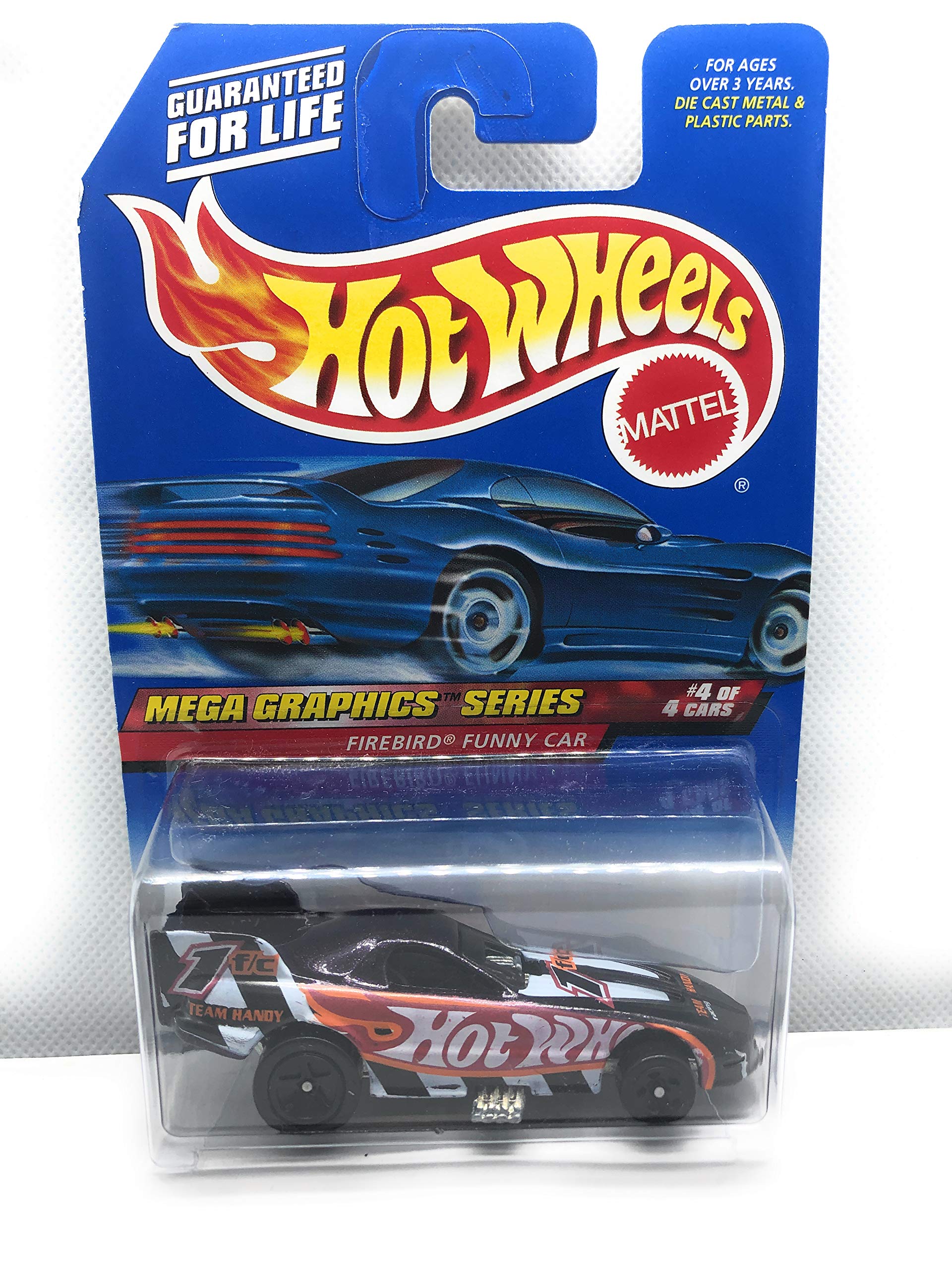 Hot Wheels 1999 Mega Graphics Series Firebird Funny Car 4/4 1:64 Scale Die Cast Car