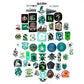 Conquest Journals Harry Potter Slytherin Vinyl Stickers, Unique Stickers Including Holograms, Waterproof and UV Resistant, Great for All Your Gadgets