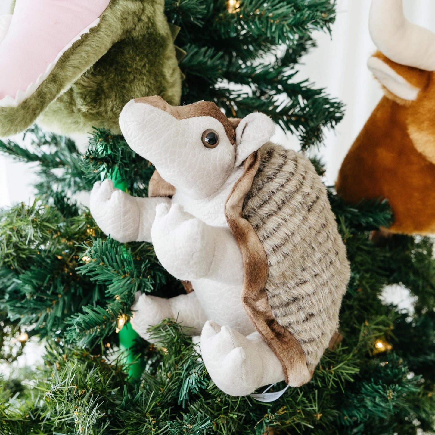 The Petting Zoo Armadillo Stuffed Animal Plushie, Gifts for Kids, Ride Along Hobby Animals, Armadillo Plush Toy, 36 inches