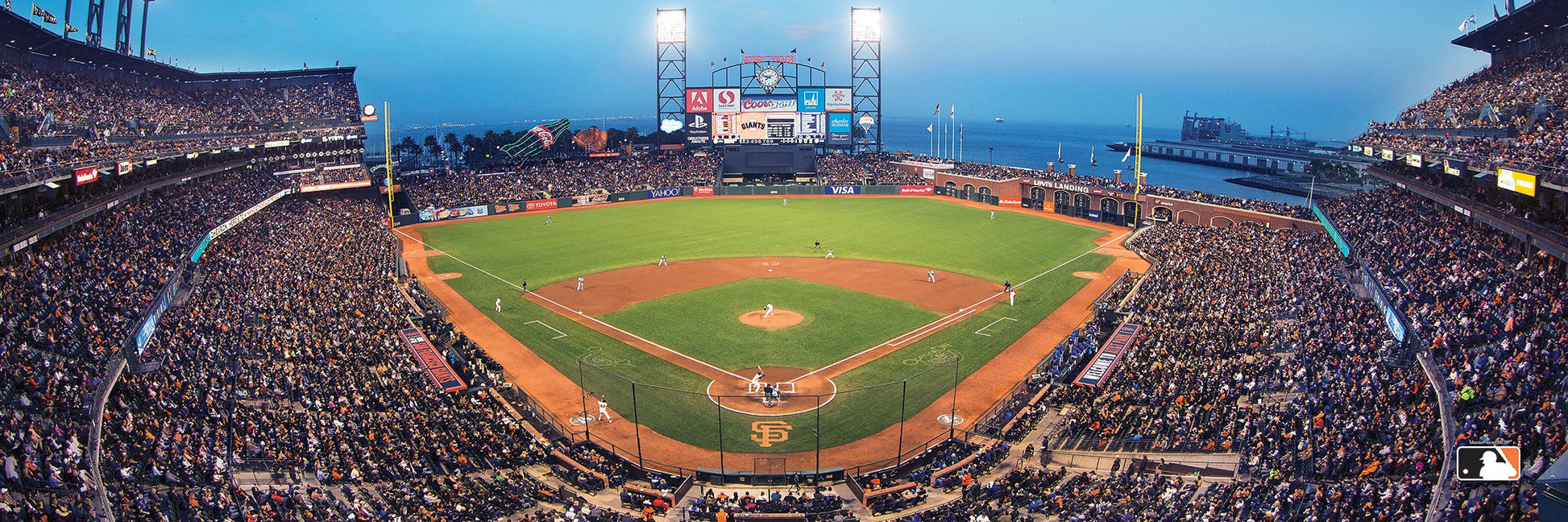 MasterPieces MLB San Francisco Giants Stadium Panoramic Jigsaw Puzzle, AT&T Park, 1000 Pieces