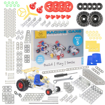MALUVRIAN Erector Set STEM Educational Kit | Construction Set for Boys & Girls | Metal Erector Set | Building Kit for Boys Age 8-12 | 236-Piece