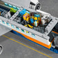 LEGO City Passenger Airplane 60262, with Radar Tower, Airport Truck with a Car Elevator, Red Convertible, 4 Passenger and 4 Airport Staff Minifigures,