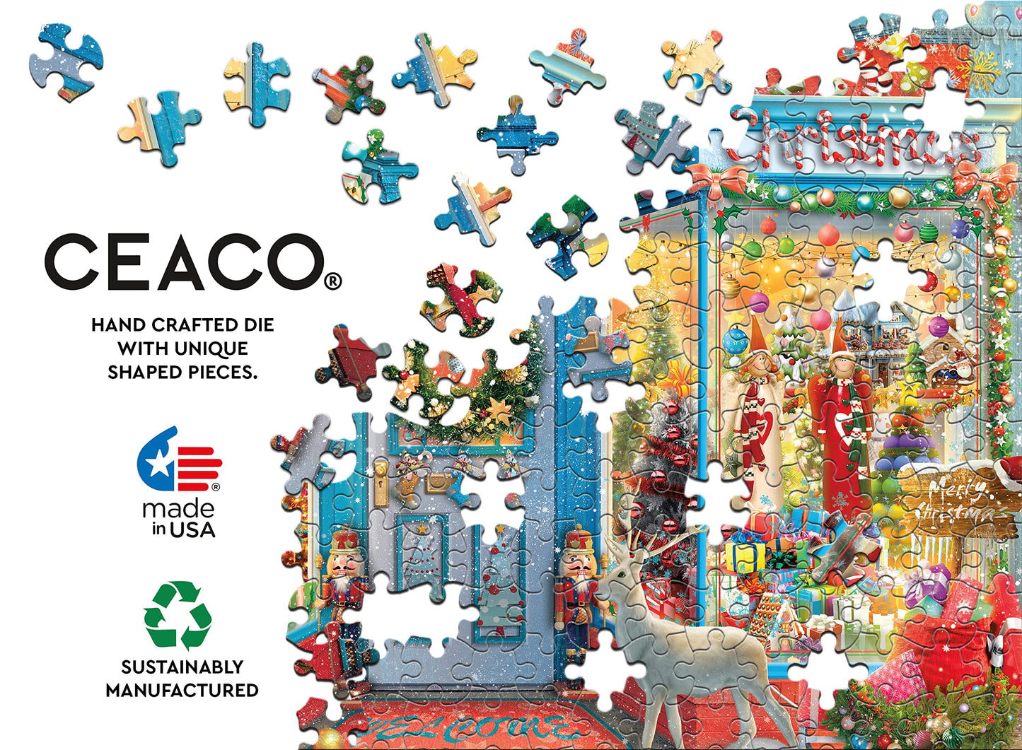 Ceaco - Shop Windows - Holiday Shop 2-1000 Piece Jigsaw Puzzle