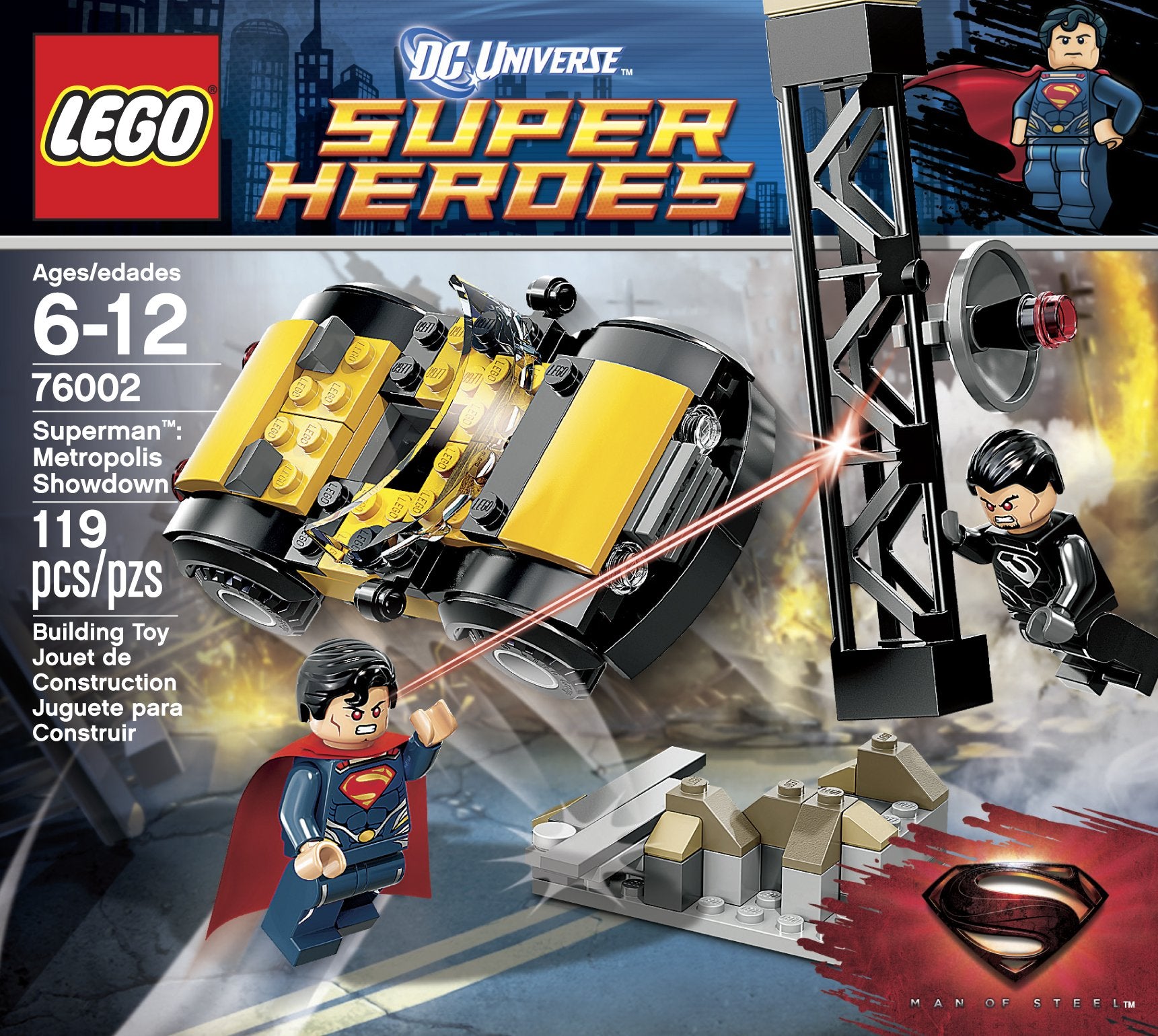 LEGO Superheroes Superman Metropolis Showdown 76002 Interlocking Set