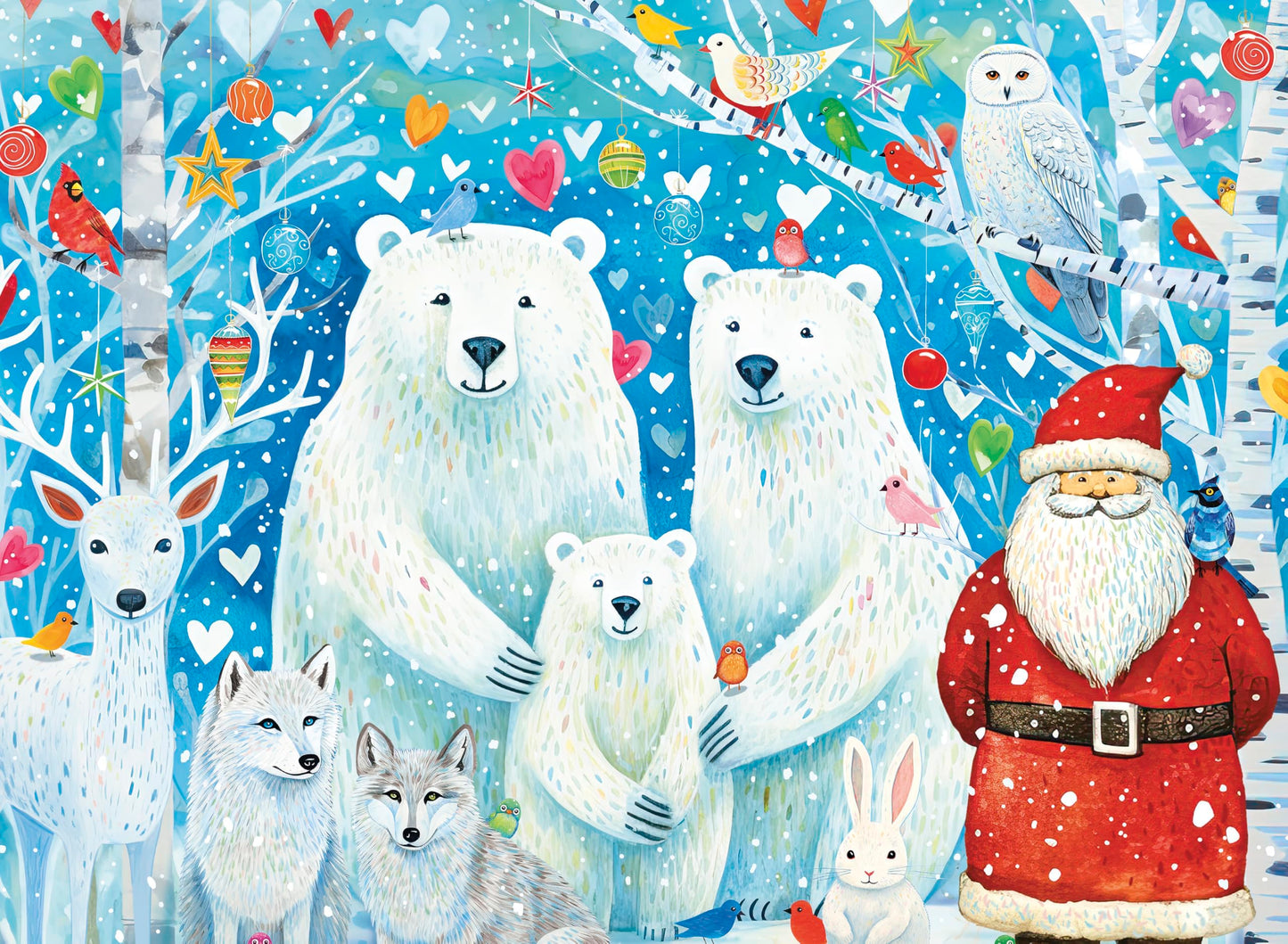 Ceaco - Holiday Polar Portrait - 100 Piece Jigsaw Puzzle for Kids Ages 6+