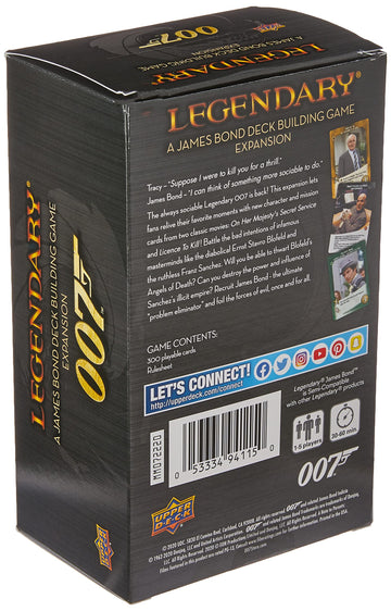 Legendary 007: James Bond Expansion | Cooperative Deck Building Game | Board Game