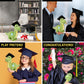 DolliBu Green Dinosaur Graduation Plush Toy - Super Soft Plush Graduation Stuffed Animal Dress Up with Gown & Cap with Tassel Outfit - Congratulatory