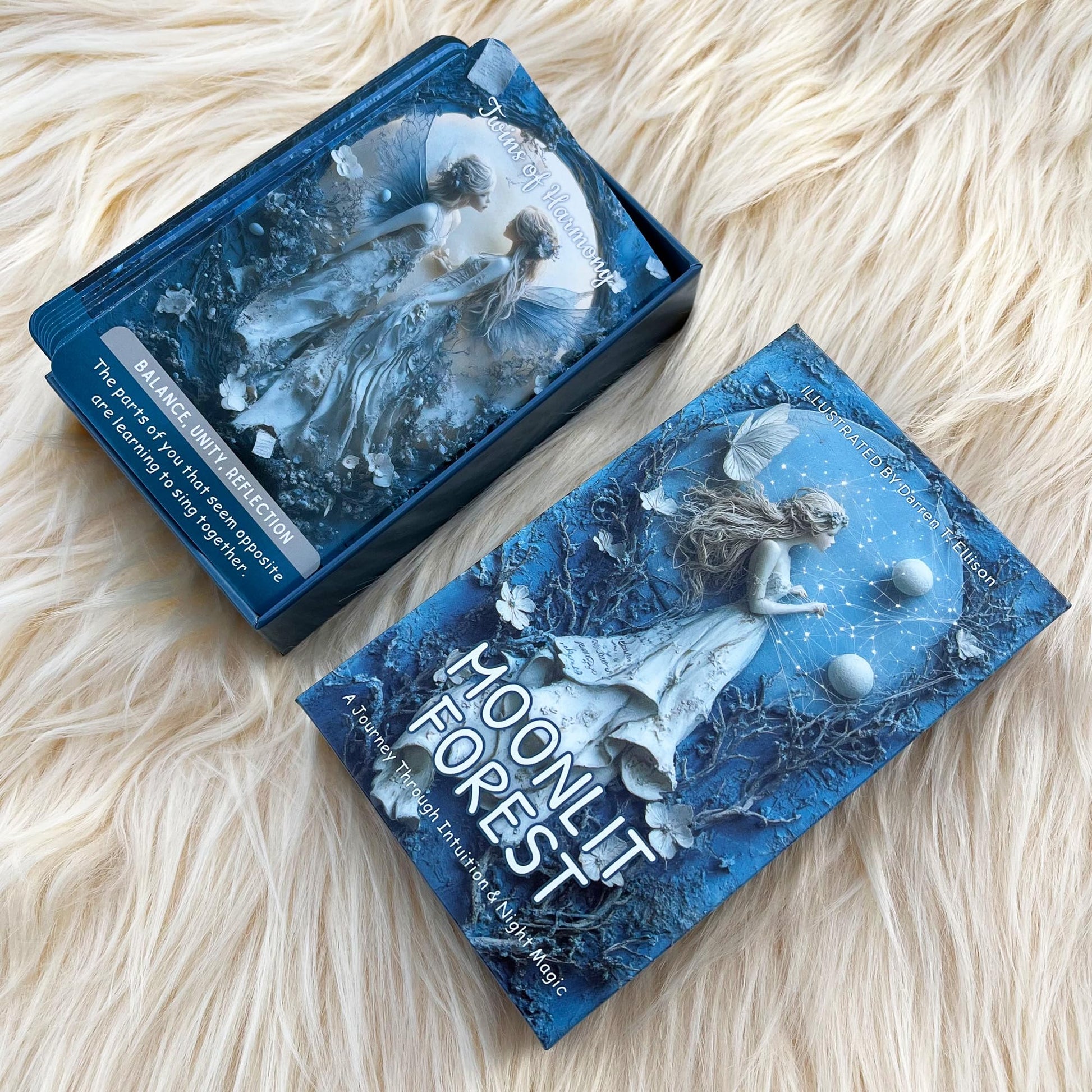 EMPATHSOUL Oracle Cards Deck 54 Cards, Moonlit Forest Oracle, Moon Inspired Oracle Cards for Intuition, Ritual, Spiritual Guidance, Shadow Work