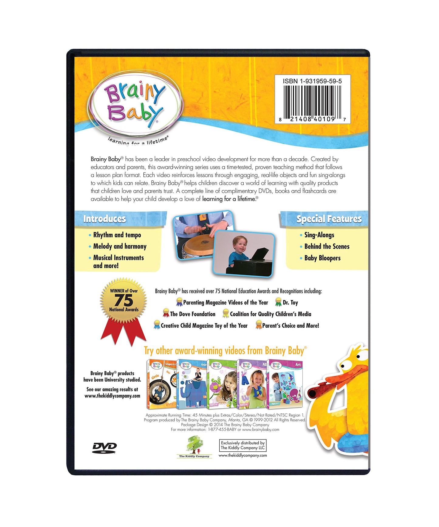 Brainy Baby Music DVD Discovering Musical Horizons Deluxe Edition